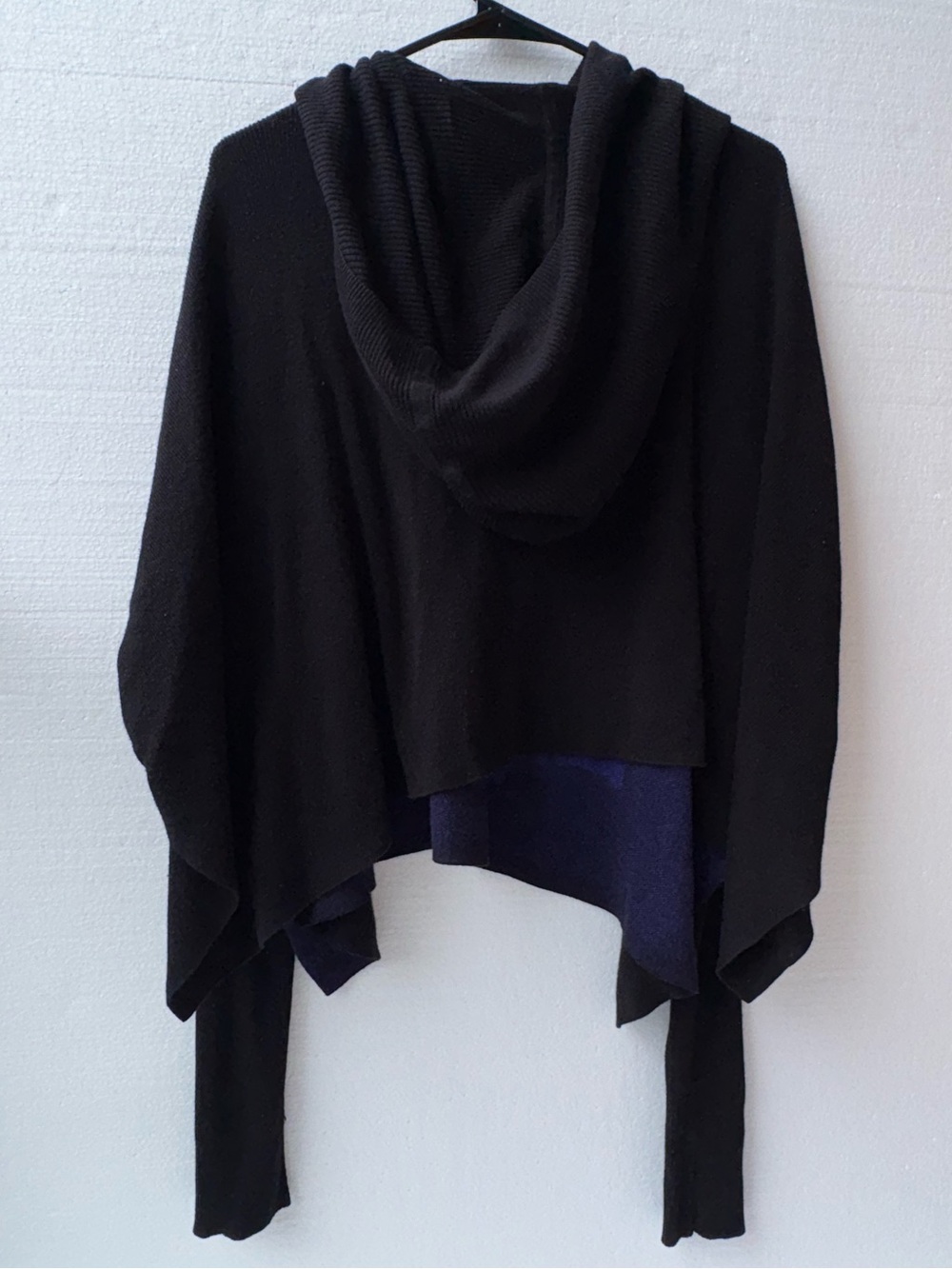 L.A.M.B. Gwen Stefani Cowl Neck Floral Tunic Sweater Black Purple Size L - Picture 7 of 9